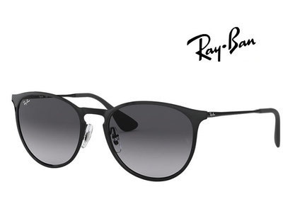 【珍愛眼鏡館】RAY BAN 雷朋太陽眼鏡 金屬鏡臂 舒適可調鼻墊 RB3539 002/8G 黑框漸層灰鏡片 公司貨