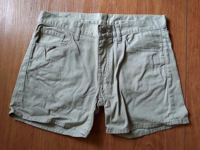 ［99go］日本 UNIQLO 卡其色 大地色 短褲 M號 純棉