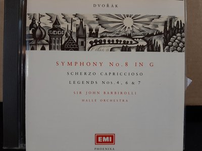 Barbirolli,Dvorak-Sym No.8,Scherzo Capri,Legends巴比羅里，德佛扎克-交響曲第八號，狂想灰諧曲，傳奇曲4，6，7號