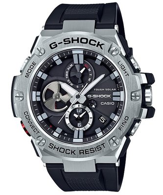 【金台鐘錶】CASIO卡西歐G-SHOCK 太陽能 強悍機能型 (藍芽) GST-B100-1A