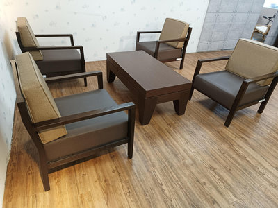 【國民二手樂活館】冬暖夏涼實木合成皮單人沙發 休閒椅   自取價1500/張