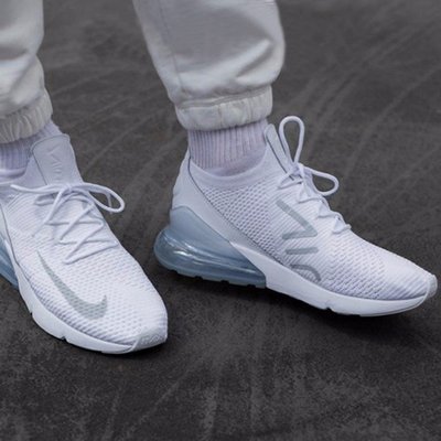 Nike Women's Air Max 270 React Grey Fog/White-Smoke Grey - CW5375