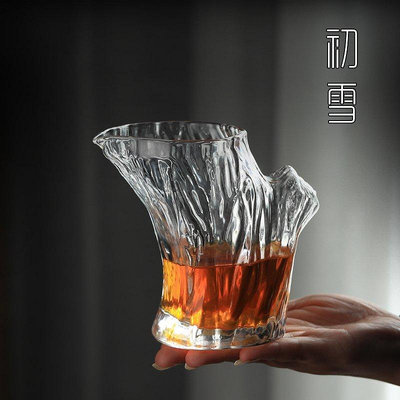 茶藝師 加厚錘紋玻璃公道杯高檔水晶茶海茶具純手工公杯功夫茶日式分茶器