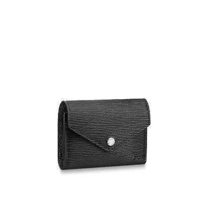 Louis Vuitton LV M62173 VICTORINE EPI水波紋皮革零錢中短夾黑 有現貨