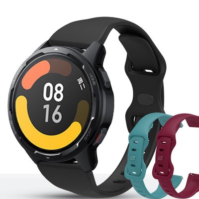 適用於小米 MI 手錶 / S1 Active / Color 2 Smartwatch 錶帶小腰矽膠錶帶 22mm 錶
