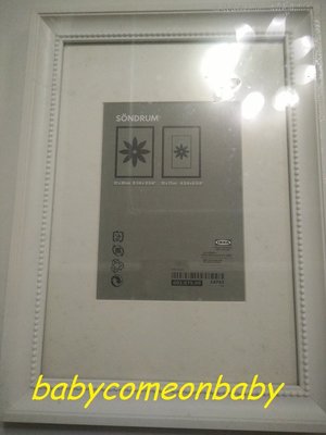 雜貨飾物 IKEA 桑卓 畫框 白色 35cm x 26 cm 全新未拆封