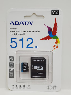 彰化手機館 512G 威剛 記憶卡 microSDXC 512GB class10 V10 UHS-1 ADATA A1