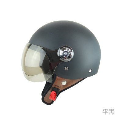 《JAP》KK K-808 飛行帽  平黑 Vespa GOGORO同款安全帽 全可拆內襯 華泰📌折價150元
