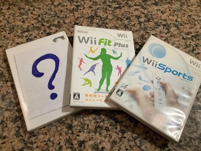--100%原版片--二手 任天堂 Wii sport+fit plus+隨機一片(皆日版)特價3片出清組.超便宜~~
