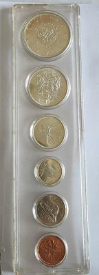 【二手】加拿大1964年套幣 含銀幣4枚 銀幣 紀念幣 紀念鈔【破銅爛鐵】-2992