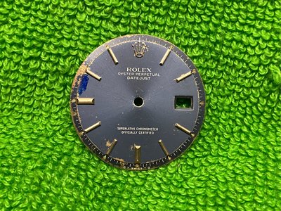 ROLEX 1601 鋼款用原裝藍色面盤 1675.1803.16234.16610.116520.5513.16660