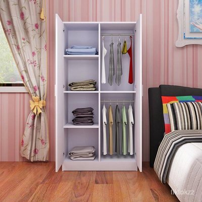 兒童衣櫃實木矮小型女孩衣櫥簡易柜子60cm簡約現代臥室經濟型70寬