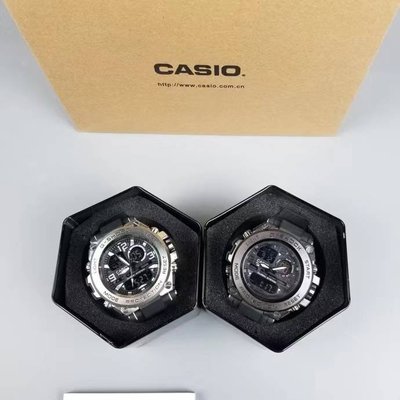 【風口潮流】CASIO 卡西歐 G-Shock GST-B100 防震防水合成樹脂錶帶 銀色 磨砂黑 。X11207