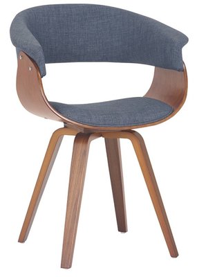 【風禾家具】GF-471-7@MK北歐風胡桃色灰色布餐椅【台中市區免運送到家】書椅 實木餐椅 休閒椅 布餐椅 傢俱