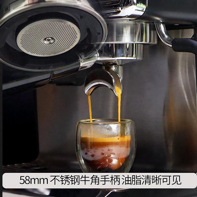 EB億貝斯特咖啡機家用小型商用半自動研磨一體雙鍋爐110V意式_林林甄選