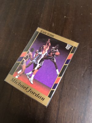 MICHAEL JORDAN 1990-91 SLAM DUNK CARDS 7 前後卡況如圖