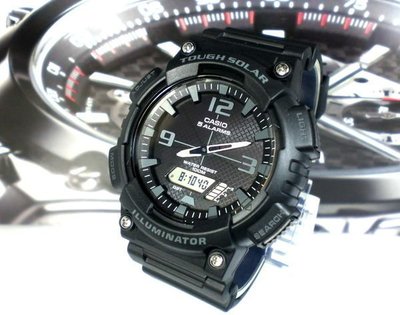 CASIO手錶專賣店 經緯度鐘錶  太陽能指針雙顯錶 酷似G-SHOCK 公司貨【超低價1690】AQ-S810W-1A2