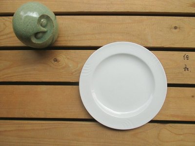 ~佐和陶瓷餐具~【82F011H-9.5 9.5吋線紋間花平盤】/ 開店 菜盤 肉盤 蛋糕盤 /