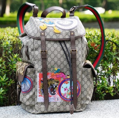 Gucci 460029 Soft GG Supreme backpack 唐老鴨後背包 現貨