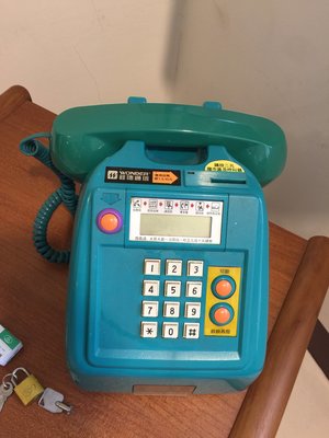 WONDER 旺德  投幣式電話 家用有線電話 藍綠色 (wd-150an)可以正常使用