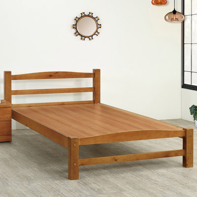 【在地人傢俱】22 簡單購N-多利樟木色6尺雙人床台/床架 LC106-7