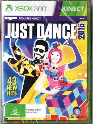 全新未拆 XBOX 360 舞力全開2016(Kinect必須) -英文亞版- Just Dance 2016