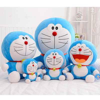 可愛哆啦a夢公仔毛絨玩具機器貓抱枕布娃娃藍貓咪玩偶生日禮物女