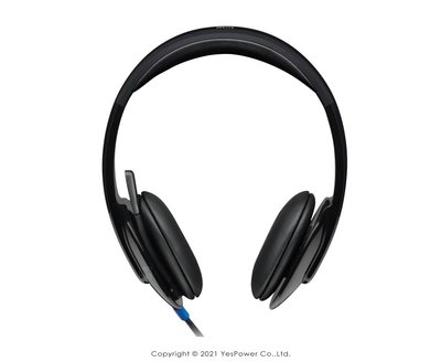 H540 羅技Logitech USB 電腦耳機麥克風 具有高解析度聲音和耳罩控制功能 雷射調校單體與內建等化器