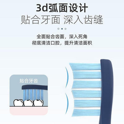 電動牙刷頭teetips適配小米電動牙刷頭T300/T500/T301/T302替換mes601mes602