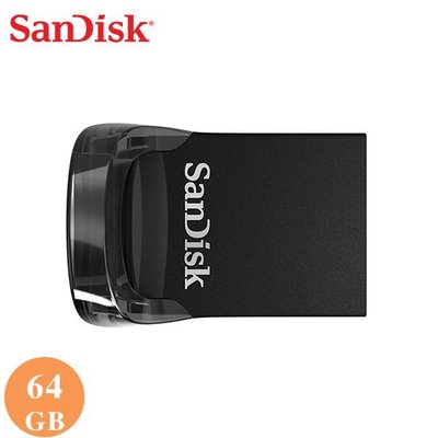 SanDisk Ultra Fit CZ430 64GB USB3.1 時尚黑 高速隨身碟 (SD-CZ430-64G)