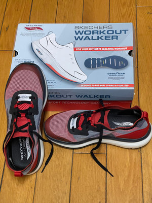 SKECHERS workout walker 男健走慢跑氣墊鞋，2023新款式，US 8號，品項如新