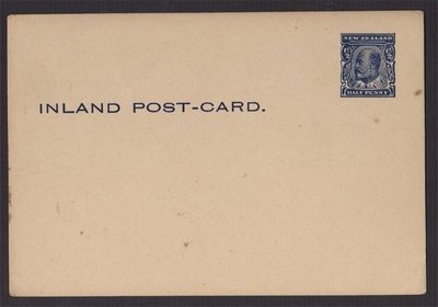 【雲品八】紐西蘭New Zealand KEVII postal stationery PSC mint 庫號#DX01 15778