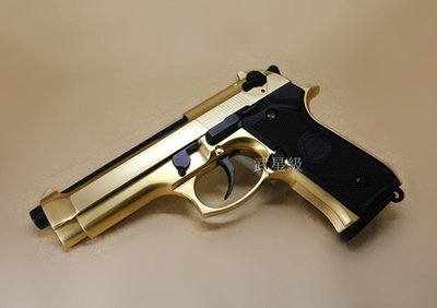 台南 武星級 WE BERETTA M92 手槍 CO2槍 鍍金版 M9 M9A1 貝瑞塔 AIRSOFT 生存遊戲