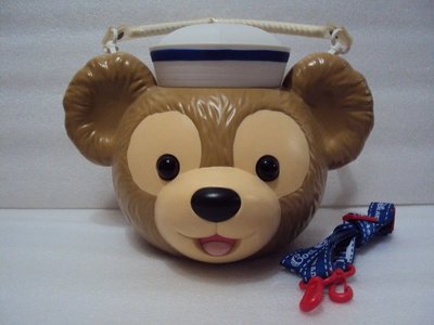 日本東京迪士尼disney限定duffy達菲熊水手海軍大頭造型爆米花筒(現貨) 爆米花桶mm