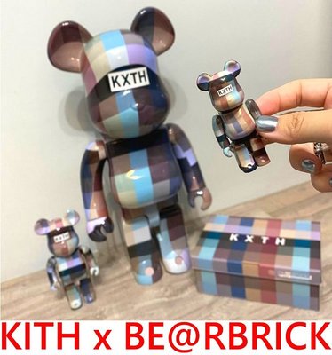 BLACK全新KITH十周年KXTH調色盤Palette庫柏力克熊BE@RBRICK 400%+100%=500%小熊