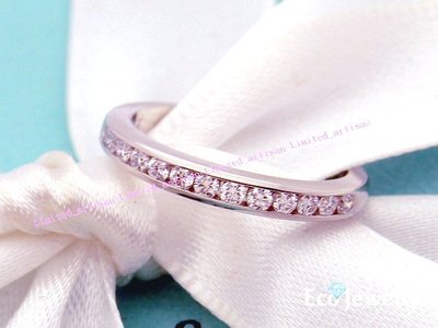 《Eco-jewelry》【Tiffany&amp;Co】DiamondWeddingBand系列鉑金13鑽戒指~專櫃真品未使用
