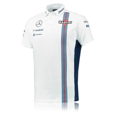 下殺-精品 Mercedes-Benz 賓士 威廉姆斯車隊 F1賽車服 短袖POLO衫 翻領T恤 工作服