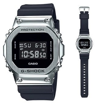 CASIO手錶公司貨附保證卡G-SHOC復刻經典的方型錶殼GM-5600-1~~GM-5600