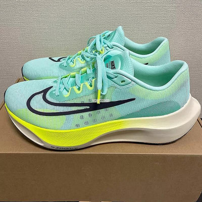 Nike zoom fly 5 綠黑碳板馬拉松緩震透氣跑步鞋 男款 DM8968-300【ADIDAS x NIKE】