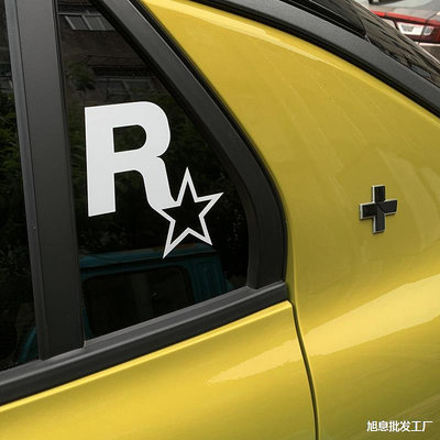 汽車貼紙JDM改裝電動游戲周邊GTA5飛車R星車貼三角窗貼加油箱蓋貼