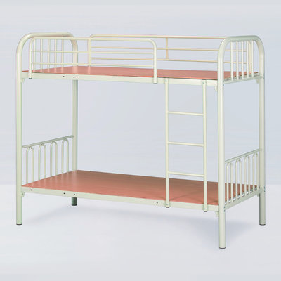 【在地人傢俱】23 歡樂購-T1-13理想色白色/綠色3.1尺雙層鐵床/雙層床/雙人上下鋪床架 KH125-2