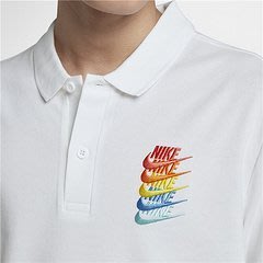 【熱賣精選】Nike Nsw Polo 彩虹刺繡 短袖 Polo衫 男生 白 Ci9595100
