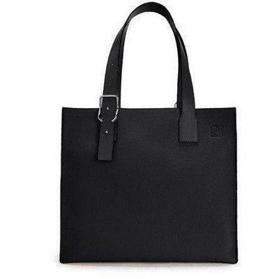 全新法國正品 Loewe 羅威 Colours Buckle Tote Bag Black 黑色手提包