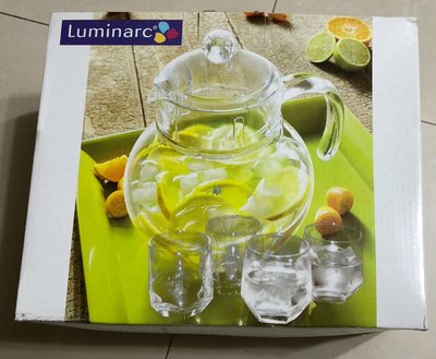 法國LUMINARC樂美雅 SP-9910冷水壺套組(1壺4杯）