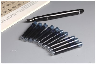 【禾洛書屋】鋼筆卡式墨水管10入 墨藍色/深藍色  (德國LAMY/英雄359適用)墨囊/筆芯/墨水
