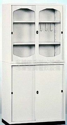 ♤名誠傢俱辦公設備冷凍空調餐飲設備♤ 鐵拉門 鐵櫃 書櫃 置物櫃 (4×6) 尺寸:118×40×176 公分