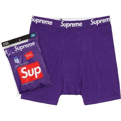 Maria嚴選 2021SS Supreme hanes boxer briefs 內褲 兩件一包 紫色 現貨