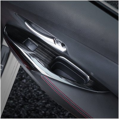 豐田 2019-2022年 ALTIS 12代 專用 不鏽鋼黑鈦 電動窗飾板 玻璃按鍵框 升降開關 玻璃開關 飾板-概念汽車