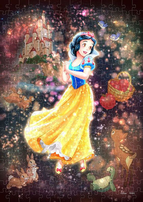 DSG266-974 透明塑膠266片日本進口拼圖 迪士尼 公主 白雪公主 蘋果 Snow White