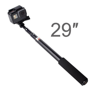 適用於 GoPro 附件 29 英寸鋁製自拍杆獨腳架, 適用於 Go Pro Hero 9 8 7 6 5 4 Sess